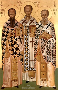 Собор трьох святителів: Василія Великого, Григорія Богослова та Іоана Золотоустого 12 лютого (30 січня)